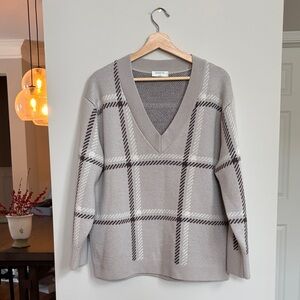 Aritzia Babaton Roger Sweater Wool V-Neck